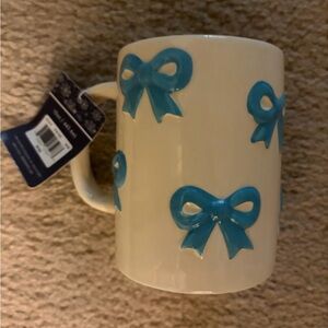 Blue Bow Ceramic Mug